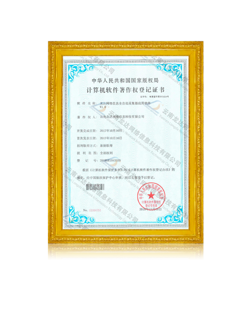 龙达网络信息全自动采集器应用软件V1.0